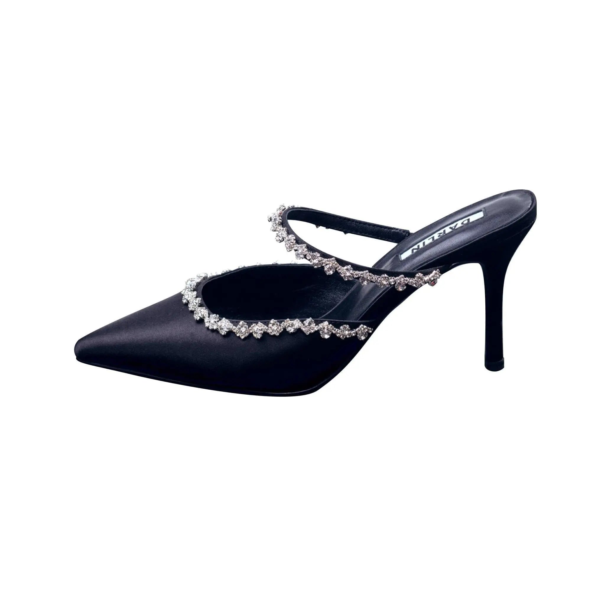 รองเท้าทำงานผู้หญิง ส้นสูง 3 นิ้ว สีดำ BLACK DARLIN SIGNATURE — black women's work heels by DARLIN