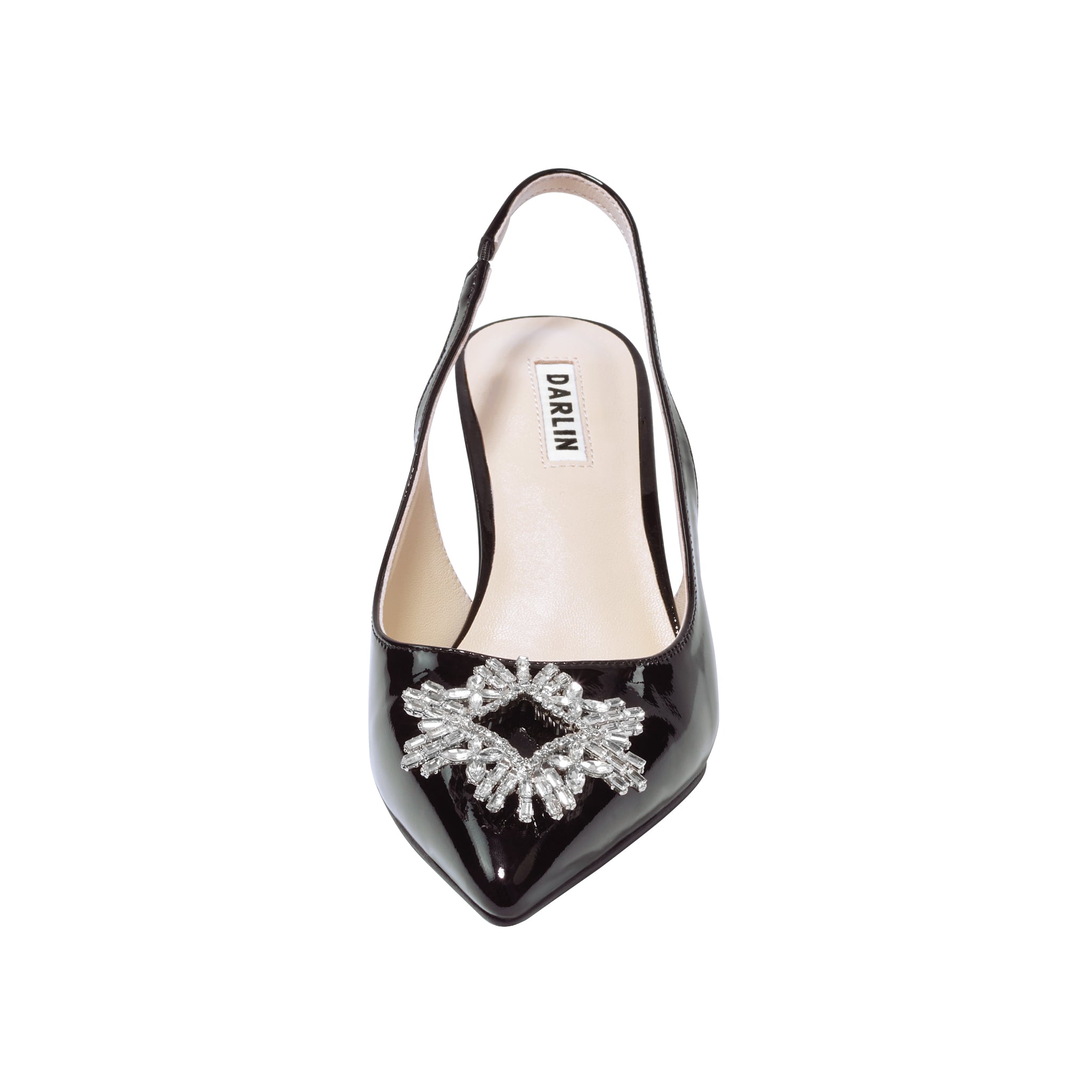 2 INCHES BLACK GLOSSY POSIE GLAZE