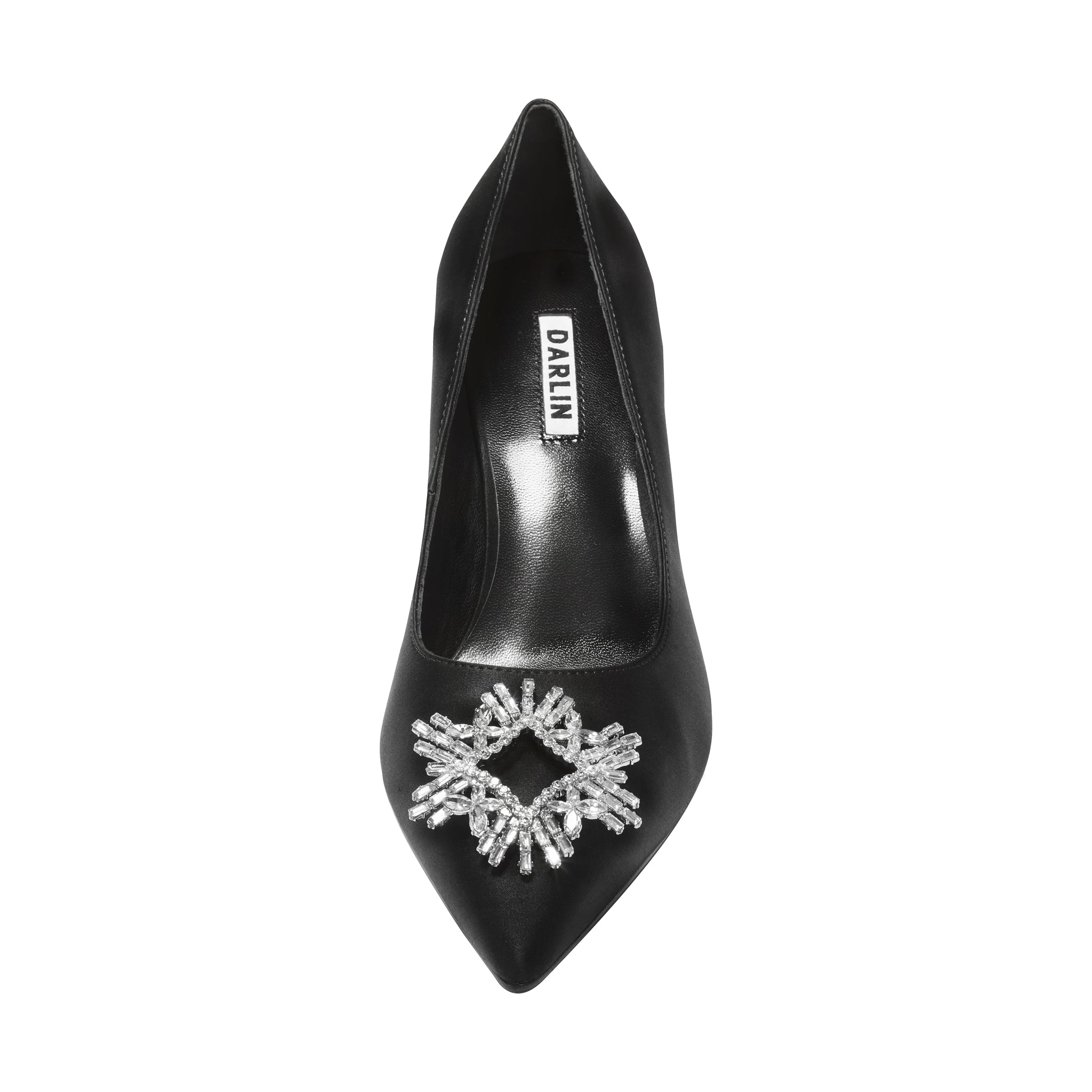 2.5 INCHES BLACK POSIE PUMP