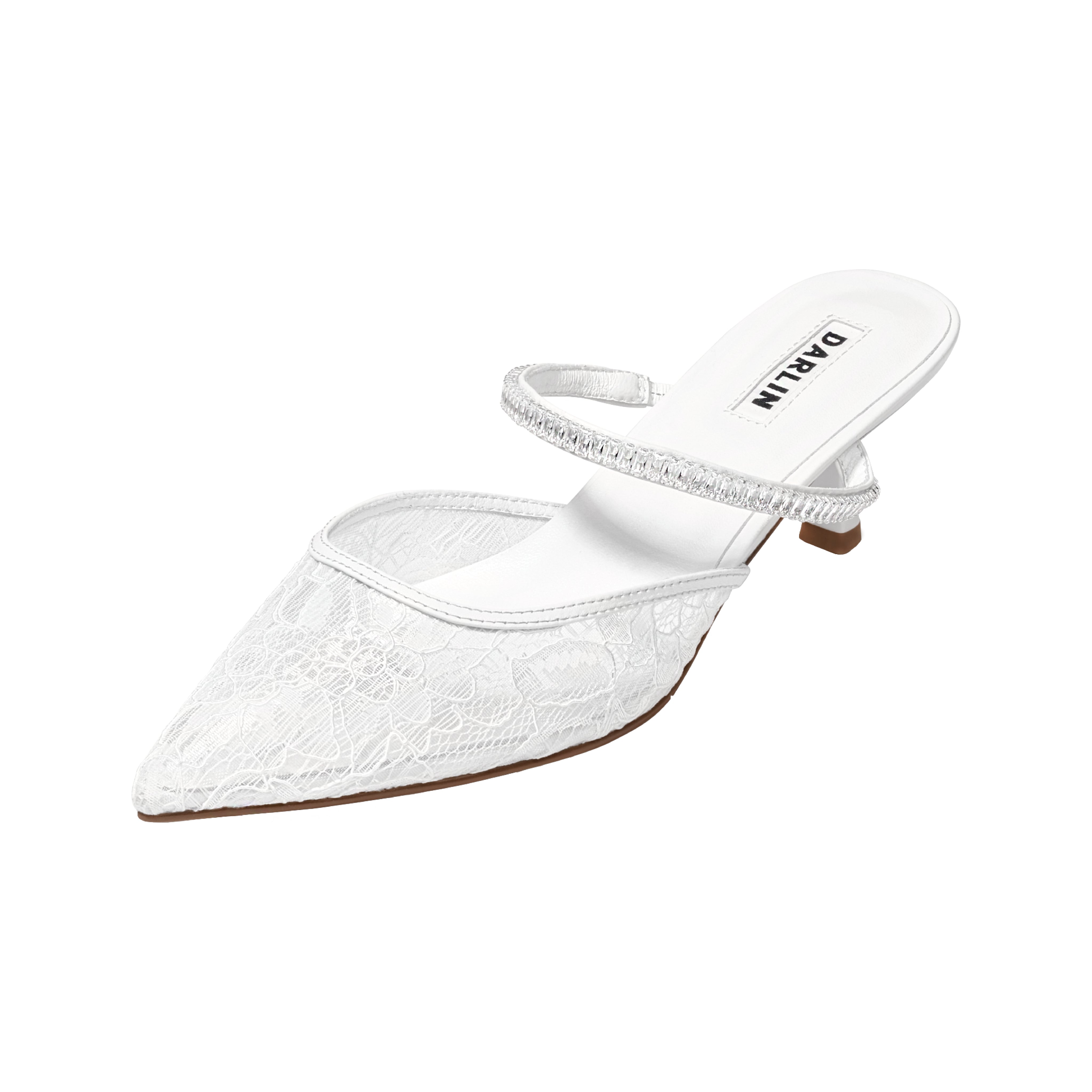 2 INCHES WHITE LACE BAGUETTE