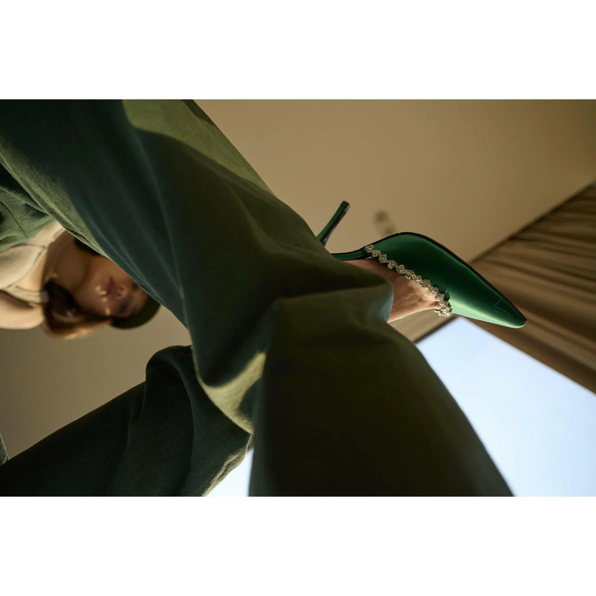 GREEN DARLIN SATIN - DARLIN
