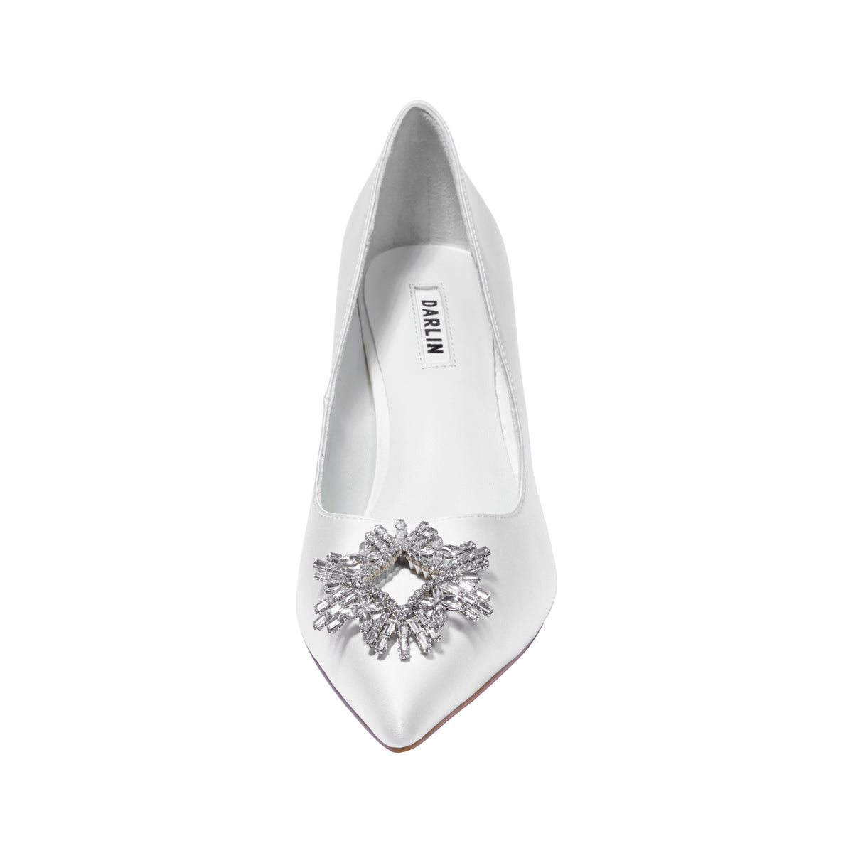 2.5 INCHES WHITE POSIE PUMP