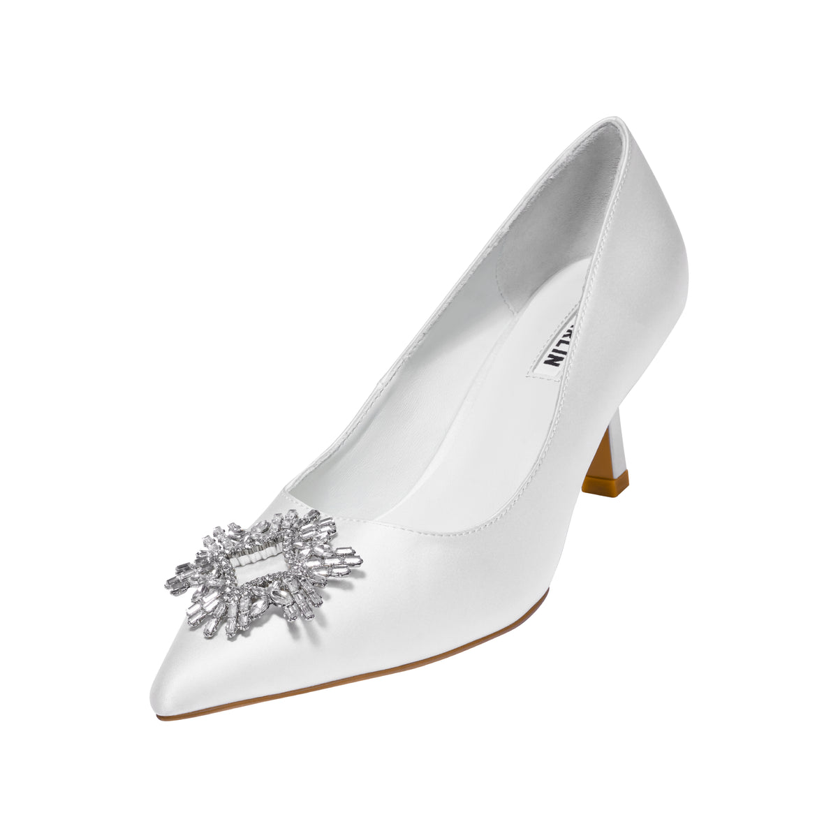 2.5 INCHES WHITE POSIE PUMP