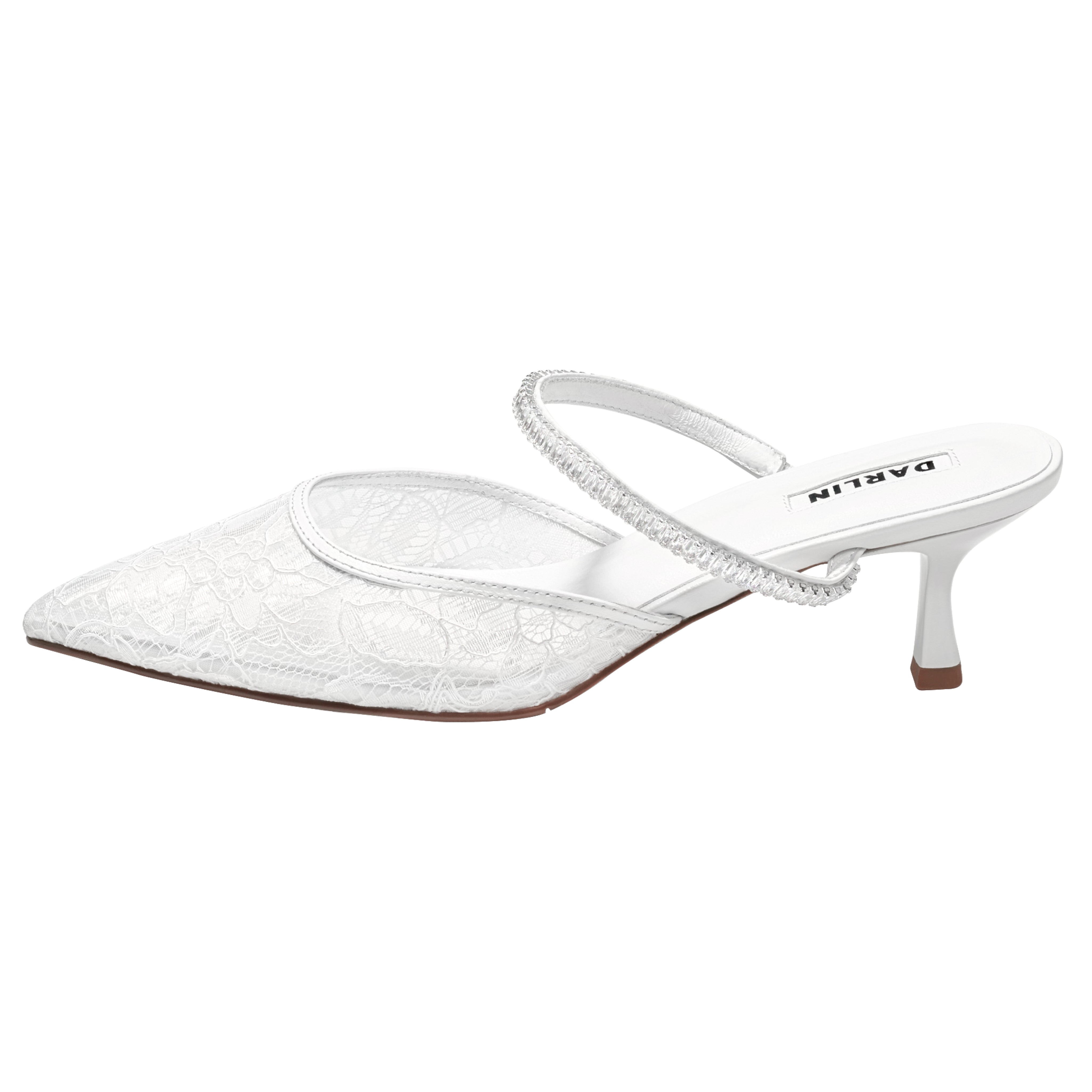2 INCHES WHITE LACE BAGUETTE