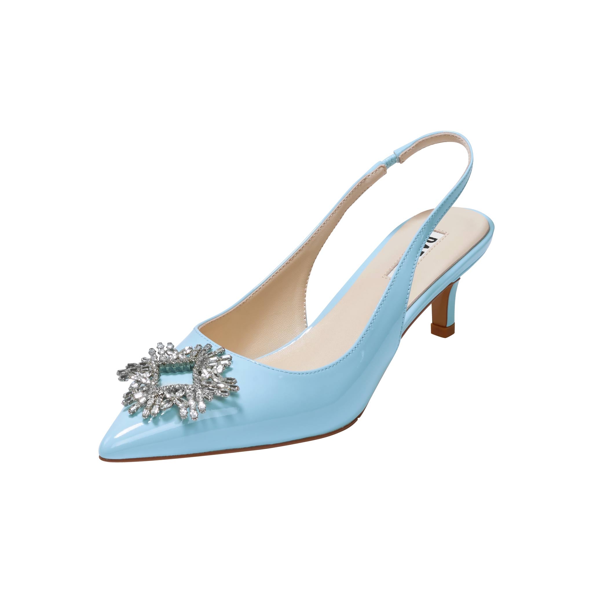 2 INCHES BABY BLUE GLOSSY POSIE GLAZE