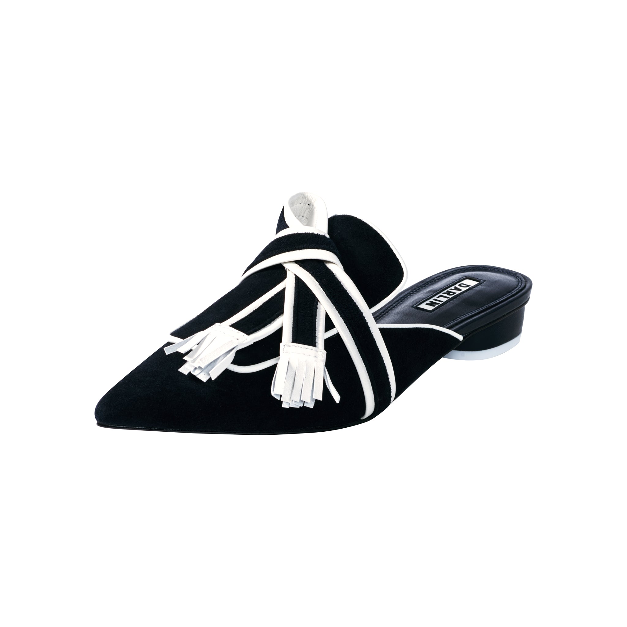 NAVY SUEDE PONYTA