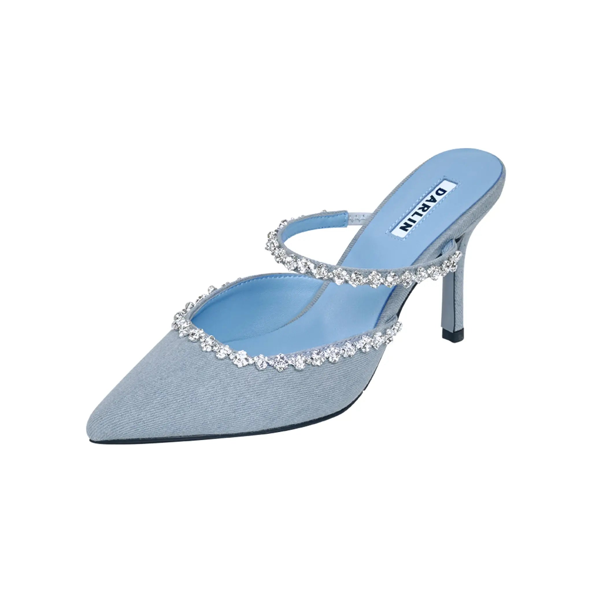 BLUE JEAN SIGNATURE HEEL - DARLIN ดาริน