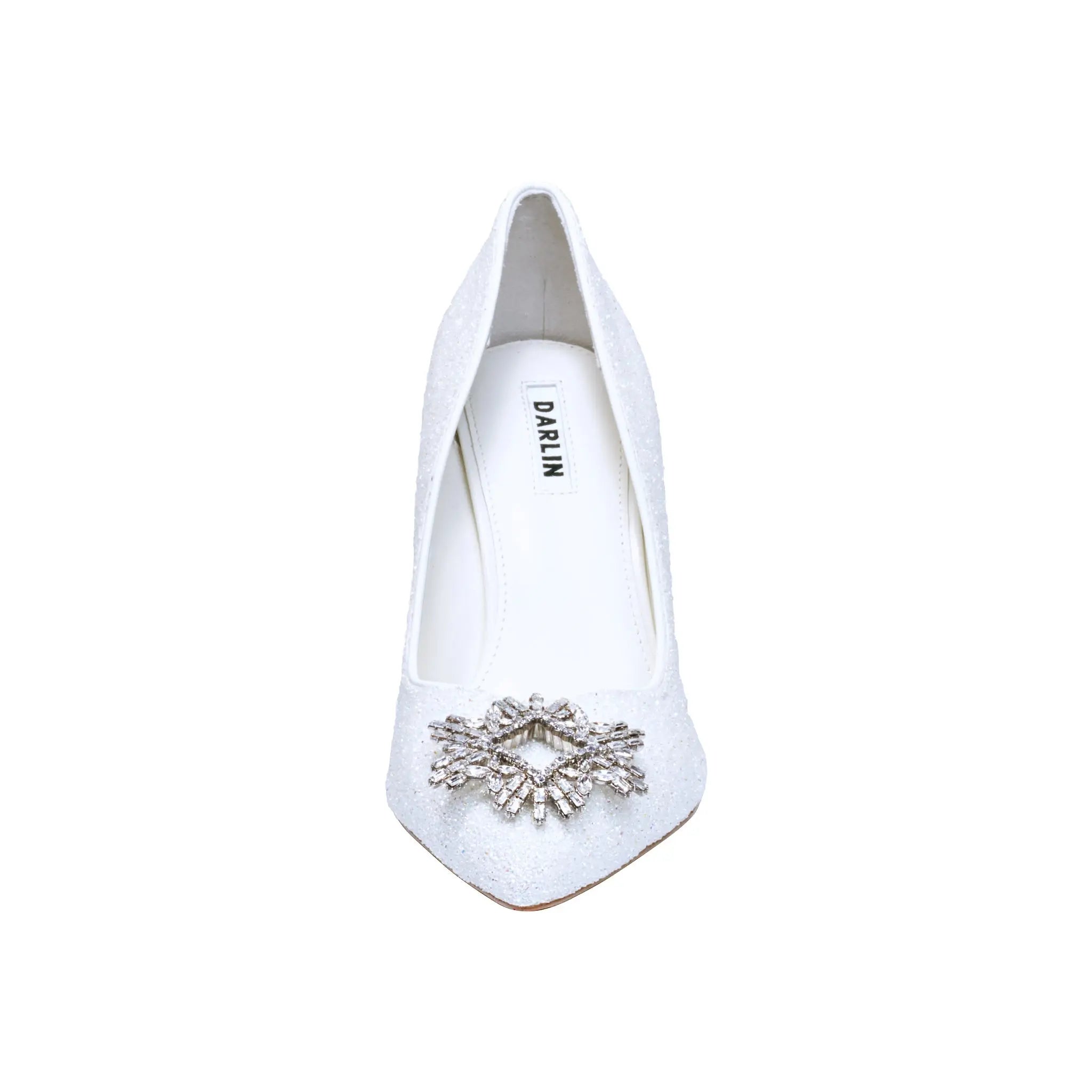 WHITE DIAMOND POSIE PEGASUS 3.5 inches pump - DARLIN ดาริน